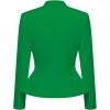 image:imageHybrid amp Company Womens Casual Work Office Elegant Open Front Premium Nylon Blazer JacketJk1135kelly Gree
