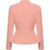 image:imageHybrid amp Company Womens Casual Work Office Elegant Open Front Premium Nylon Blazer JacketJk1135light Cora
