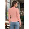 image:imageHybrid amp Company Womens Casual Work Office Elegant Open Front Premium Nylon Blazer JacketJk1135light Cora
