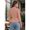 image:imageHybrid amp Company Womens Casual Work Office Elegant Open Front Premium Nylon Blazer JacketJk1135mauve