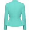 image:imageHybrid amp Company Womens Casual Work Office Elegant Open Front Premium Nylon Blazer JacketJk1135mint