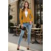 image:imageHybrid amp Company Womens Casual Work Office Elegant Open Front Premium Nylon Blazer JacketJk1135mustard