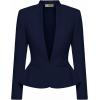 image:imageHybrid amp Company Womens Casual Work Office Elegant Open Front Premium Nylon Blazer JacketJk1135navy