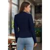 image:imageHybrid amp Company Womens Casual Work Office Elegant Open Front Premium Nylon Blazer JacketJk1135navy
