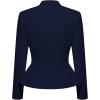 image:imageHybrid amp Company Womens Casual Work Office Elegant Open Front Premium Nylon Blazer JacketJk1135navy