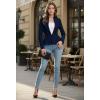 image:imageHybrid amp Company Womens Casual Work Office Elegant Open Front Premium Nylon Blazer JacketJk1135navy