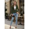 image:imageHybrid amp Company Womens Casual Work Office Elegant Open Front Premium Nylon Blazer JacketJk1135olive