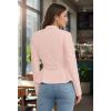 image:imageHybrid amp Company Womens Casual Work Office Elegant Open Front Premium Nylon Blazer JacketJk1135peach