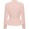 image:imageHybrid amp Company Womens Casual Work Office Elegant Open Front Premium Nylon Blazer JacketJk1135peach