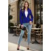 image:imageHybrid amp Company Womens Casual Work Office Elegant Open Front Premium Nylon Blazer JacketJk1135royal