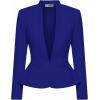 image:imageHybrid amp Company Womens Casual Work Office Elegant Open Front Premium Nylon Blazer JacketJk1135royal