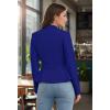 image:imageHybrid amp Company Womens Casual Work Office Elegant Open Front Premium Nylon Blazer JacketJk1135royal