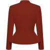 image:imageHybrid amp Company Womens Casual Work Office Elegant Open Front Premium Nylon Blazer JacketJk1135rust