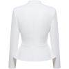 image:imageHybrid amp Company Womens Casual Work Office Elegant Open Front Premium Nylon Blazer JacketJk1135white