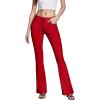 image:imageHybrid amp Company Womens Hyper Ultra Stretch Comfy Boot Cut Leg Flare Work Casual PantsRed