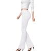 image:imageHybrid amp Company Womens Hyper Ultra Stretch Comfy Boot Cut Leg Flare Work Casual PantsWhite