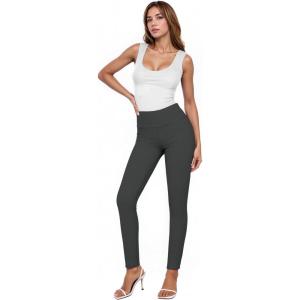 image:imageHybrid amp Company Women Stretch Skinny Dress Pants Nylon Ponte Pull On Office Leggings Trousers1073tgunmetal