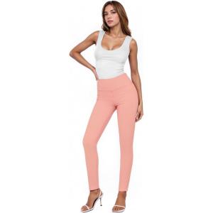 image:imageHybrid amp Company Women Stretch Skinny Dress Pants Nylon Ponte Pull On Office Leggings Trousers1073tlight Coral
