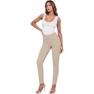 image:imageHybrid amp Company Women Stretch Skinny Dress Pants Nylon Ponte Pull On Office Leggings Trousers1073tstone