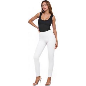 image:imageHybrid amp Company Women Stretch Skinny Dress Pants Nylon Ponte Pull On Office Leggings Trousers1073twhite