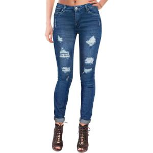 image:imageHybrid amp Company Womens Butt Lift Super Comfy Stretch Ripped Skinny JeansRippedmedium Was