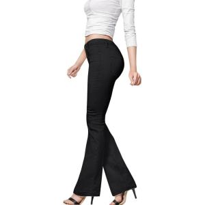 image:imageHybrid amp Company Womens Hyper Ultra Stretch Comfy Boot Cut Leg Flare Work Casual PantsBlack