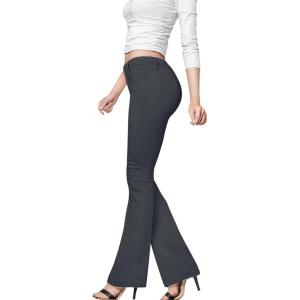 image:imageHybrid amp Company Womens Hyper Ultra Stretch Comfy Boot Cut Leg Flare Work Casual PantsCharcoal