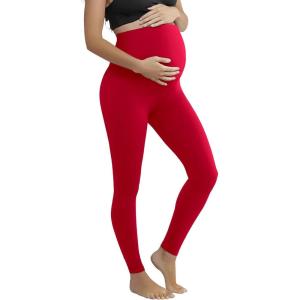 image:imageHybrid amp Company Womens Super Comfy Stretch Maternity Leggings Made in USA8826red