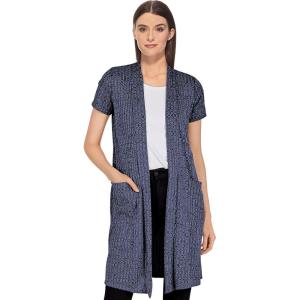 image:imageHybrid amp Company Womens Casual Short Sleeve Open Front Drape CardiganSs10474navy