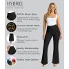 image:imageHybrid amp Company Womens Ultra Stretch Ponte Bootcut Pants HighRise Sleek Pintuck Pull On Faux Pockets Office amp CasualBlack