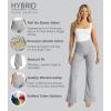 image:imageHybrid amp Company Womens Ultra Stretch Ponte Bootcut Pants HighRise Sleek Pintuck Pull On Faux Pockets Office amp CasualGrey