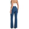 image:imageHybrid amp Company Womens Ultra Stretch Ponte Bootcut Pants HighRise Sleek Pintuck Pull On Faux Pockets Office amp CasualNavy