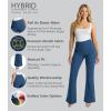 image:imageHybrid amp Company Womens Ultra Stretch Ponte Bootcut Pants HighRise Sleek Pintuck Pull On Faux Pockets Office amp CasualNavy