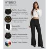image:imageHybrid amp Company Womens Ultra Stretch Ponte Flare Pants High Rise Pull On Faux Pockets  Casual amp Office WearBlack
