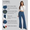 image:imageHybrid amp Company Womens Ultra Stretch Ponte Flare Pants High Rise Pull On Faux Pockets  Casual amp Office WearNavy