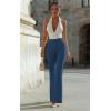 image:imageHybrid amp Company Womens Ultra Stretch Ponte Flare Pants High Rise Pull On Faux Pockets  Casual amp Office WearNavy