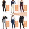 image:imageHybrid amp Company Womens Ultra Stretch Ponte Straight Leg Pants MidRise Pull On Faux Pockets Casual amp Office WearBlack
