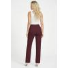 image:imageHybrid amp Company Womens Ultra Stretch Ponte Straight Leg Pants MidRise Pull On Faux Pockets Casual amp Office WearBurgundy