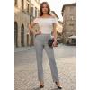 image:imageHybrid amp Company Womens Ultra Stretch Ponte Straight Leg Pants MidRise Pull On Faux Pockets Casual amp Office WearGrey