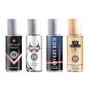image:imageHybrid amp Company 4Pcs Body Fragrance Mist For Men ChevalierCourageousVery RichMen Trillion Brume Parfumee 85 Ml
