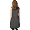 image:imageHybrid amp Company Womens Casual Sleeveless Open Front Drape CardiganBlack