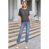 image:imageHybrid amp Company Womens Super Comfy Boat Neck Dolman Top ShirtCharcoal