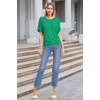 image:imageHybrid amp Company Womens Super Comfy Boat Neck Dolman Top ShirtKelly Gree