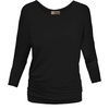 image:imageHybrid amp Company Womens Super Comfy Boat Neck Dolman Top ShirtLong Sleeveblack