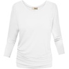 image:imageHybrid amp Company Womens Super Comfy Boat Neck Dolman Top ShirtLong Sleevewhite