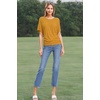 image:imageHybrid amp Company Womens Super Comfy Boat Neck Dolman Top ShirtMustard