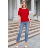 image:imageHybrid amp Company Womens Super Comfy Boat Neck Dolman Top ShirtRed