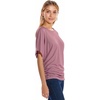 image:imageHybrid amp Company Womens Super Comfy Boat Neck Dolman Top ShirtRose