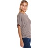 image:imageHybrid amp Company Womens Super Comfy Boat Neck Dolman Top ShirtTaupe