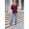 image:imageHybrid amp Company Womens Super Comfy Boat Neck Dolman Top ShirtWine